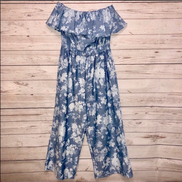 Sadie & Sage Blue Floral Jumpsuit - Picture 3 of 6